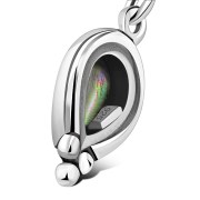 Abalone Shell Pear Shaped Ethnic Style Drop Hook Earrings, e177